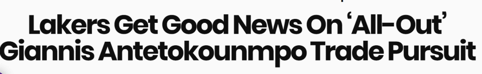 开云-爱游戏-曝湖人将全力追求字母哥！名记解析引援方案 阵容深度成最大问题